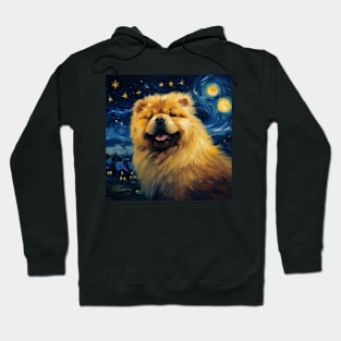 Chow Chow Dog Night Hoodie